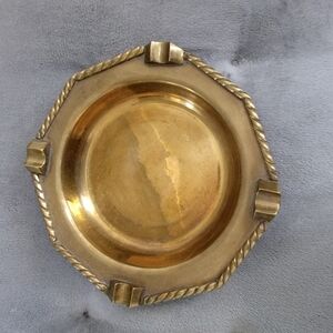 Vintage Gold Decorative Plate